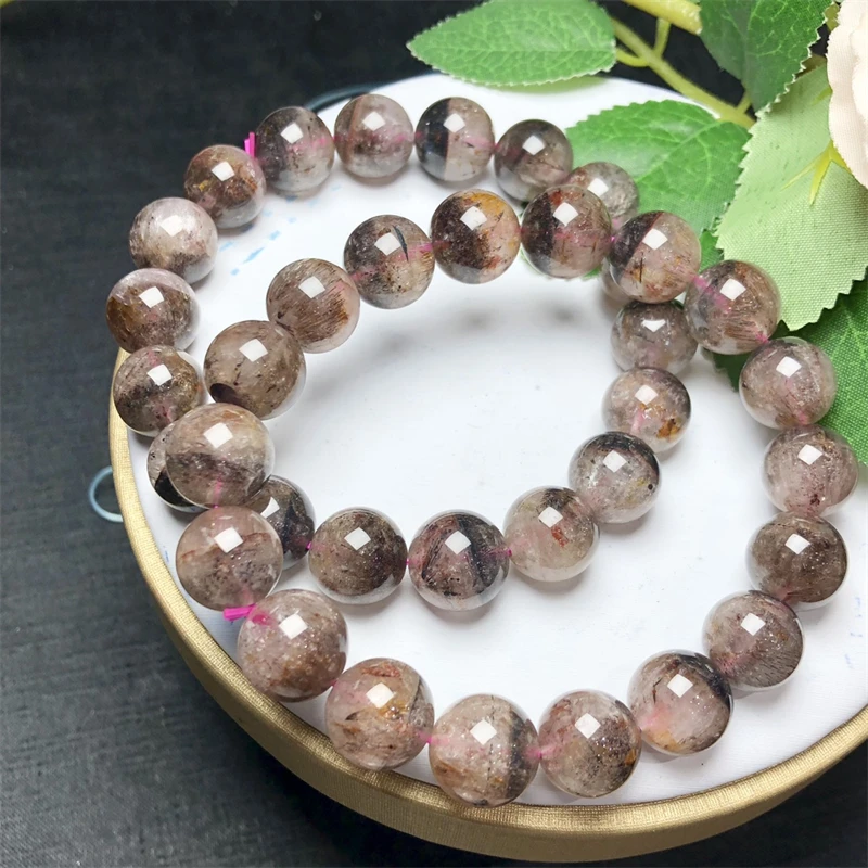 Natural Fanta Quartz  Bracelet Fortune Energy Bangle Mineral String Woman Amulet Jewelry Healing Gift 1pcs 11/12mm