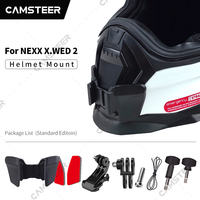 NEXX X.WED 2 Customized Motorcycle Helmet Chin Mount for GoPro12 11 10 9 Insta360 X4 X3 Ace pro DJI Action 3/4 Camera Accessory