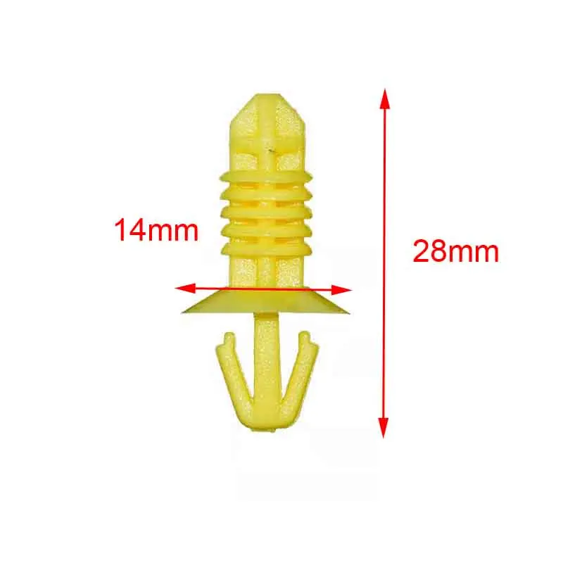 Juego de 2 Clips de sujeción, aislador de tablero frontal, copiloto, caja de fusibles, cubierta, Pin de placa 1310861   Para Ford Focus MK2 MK3 2018