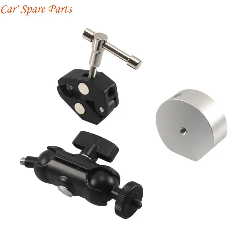 Y4UA Heavy Duty Aluminum Holder Easy Installation Adjustable Clamp Mount for Mini 360 Degree Rotating Mount Holder