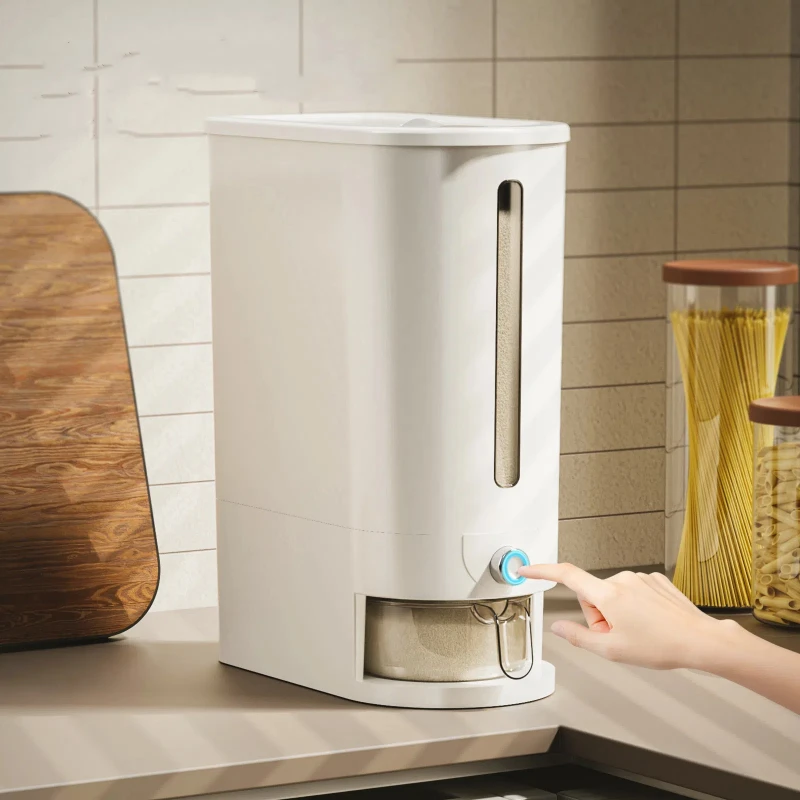 20/10KG Automatic Rice Dispenser Insect-Proof Sealed Grain Storage Dispenser Keep Dry Fresh Kitchen Grain Container