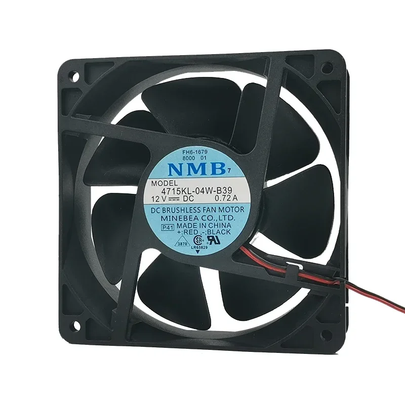 + جديد 12 سنتيمتر ل NMB 2 أسلاك 2pin 4715KL-04W-B39 12 فولت 0.72a 12038 120 مللي متر مروحة تبريد كبيرة الحجم