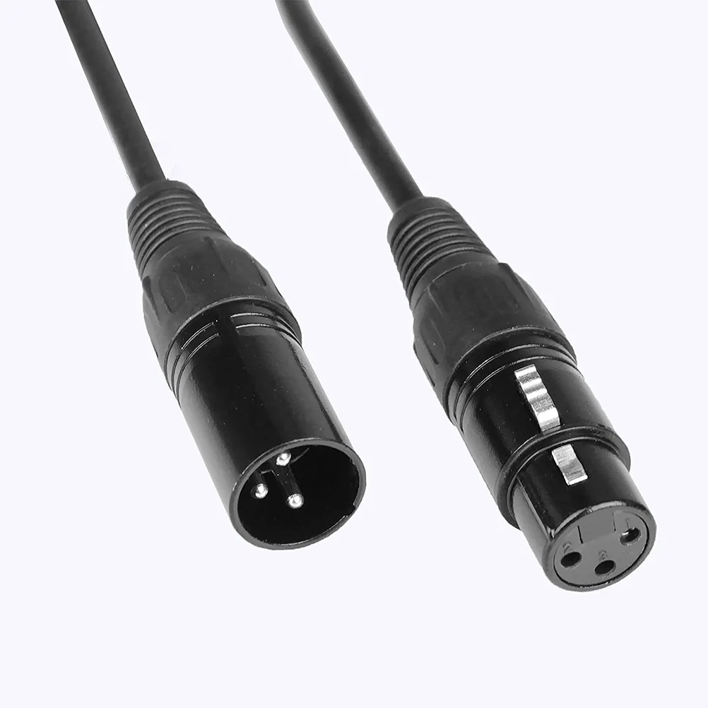 

4pcs Dmx Cable 3 Pin Xlr Male To Female Premium Durable Digital Audio Lighting Control Cord For Stage Light Dj Wedding Party
