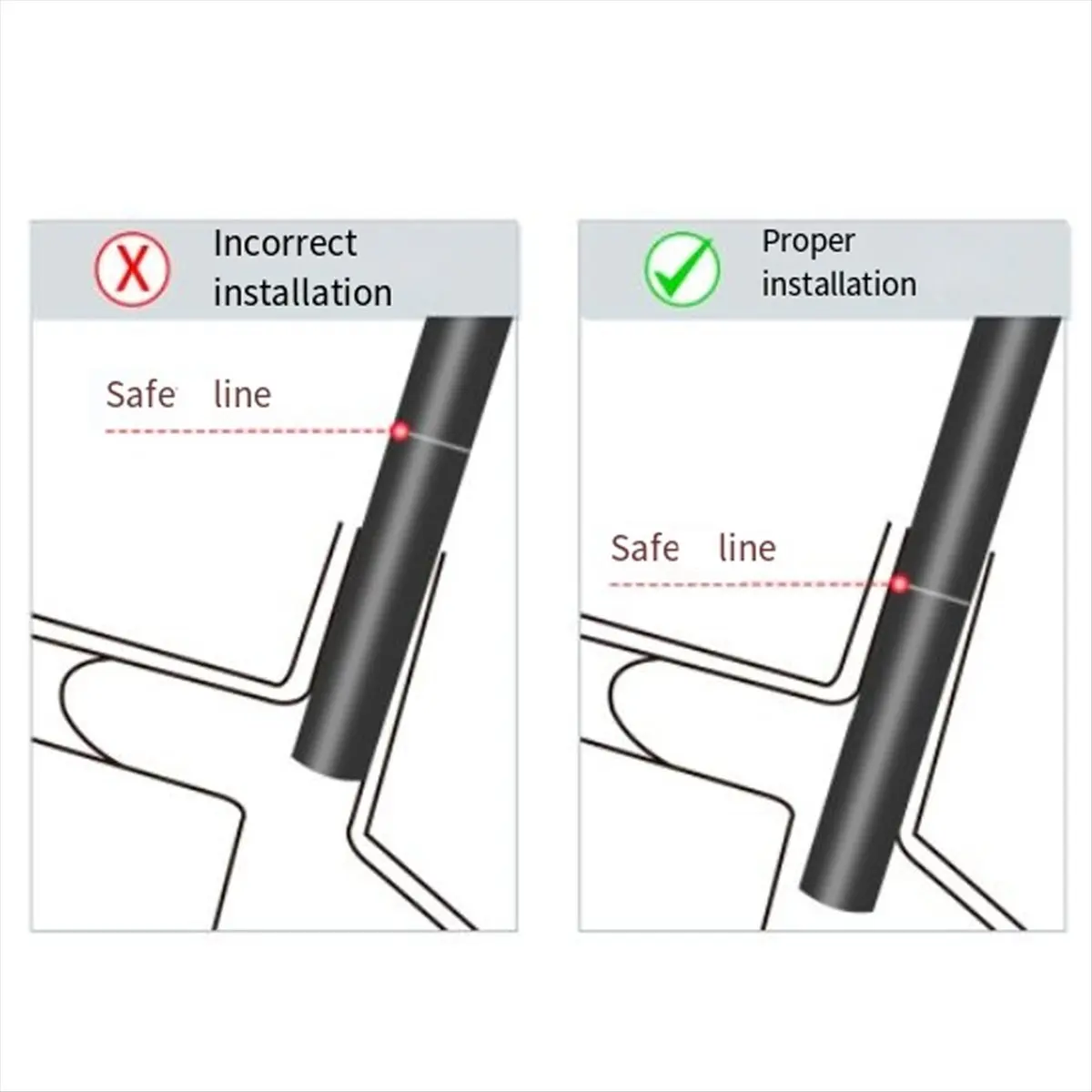 ABJV  Bicycle Dropper Seat Post Adjustable Telescopic Seatpost 27.2mm Retractable Cantilever Saddle Tube Seat Rod