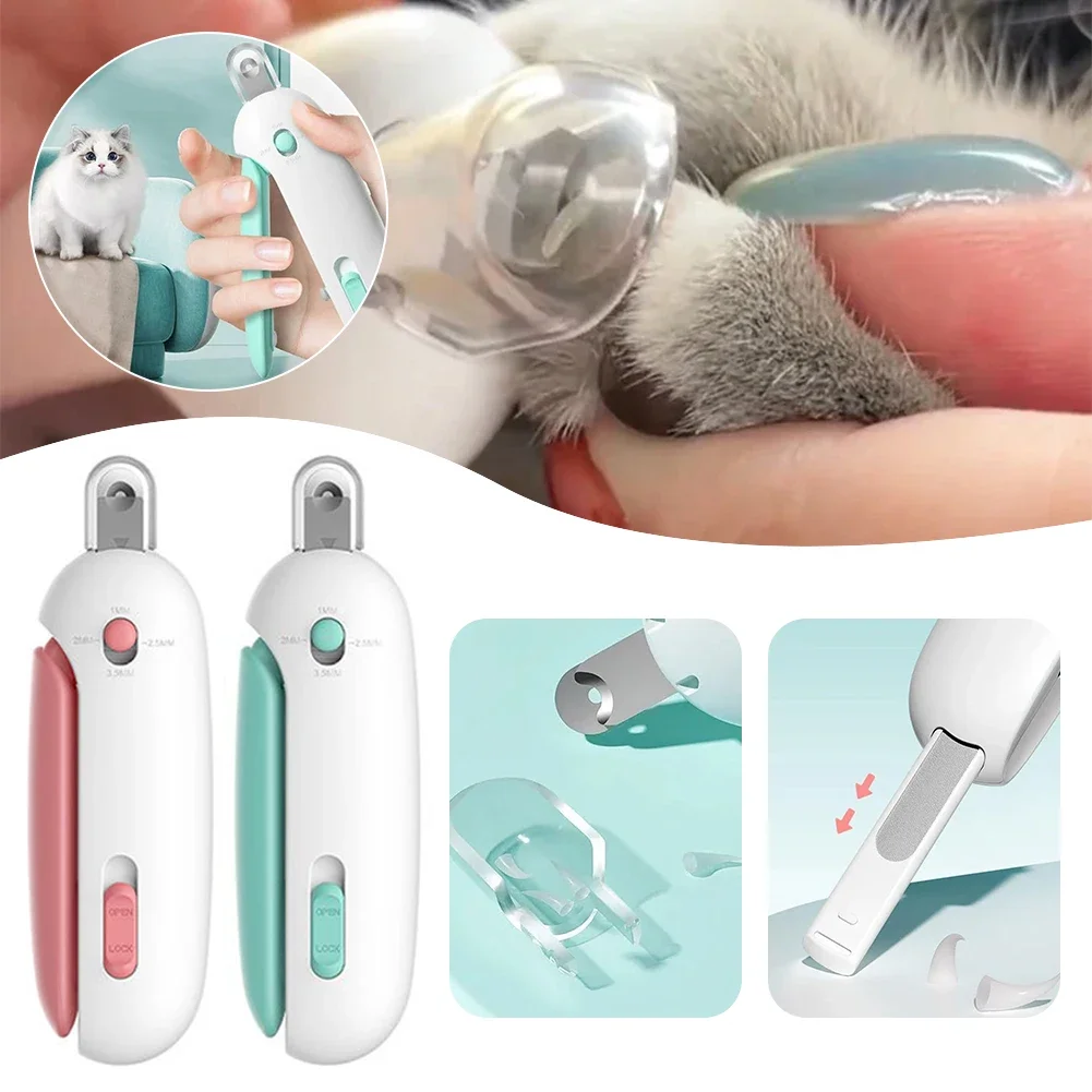 Professional Pet Cat Nail Clippers with Safety Lock Cat Dog Nail Clipper Cutter Pet Claw Trimmer Puppy Kitten Care Grooming Tool