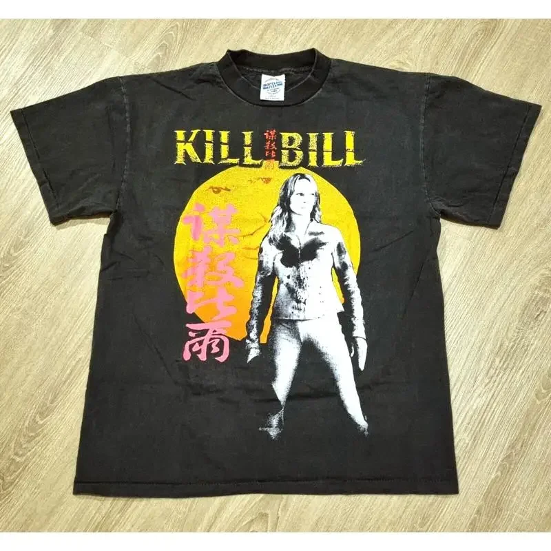 ヴィンテージ版『キル・ビル』映画tシャツ、サイズl、タランティーノ監督作品『パルプ・フィクション』のプロモーション映画、ウマ。