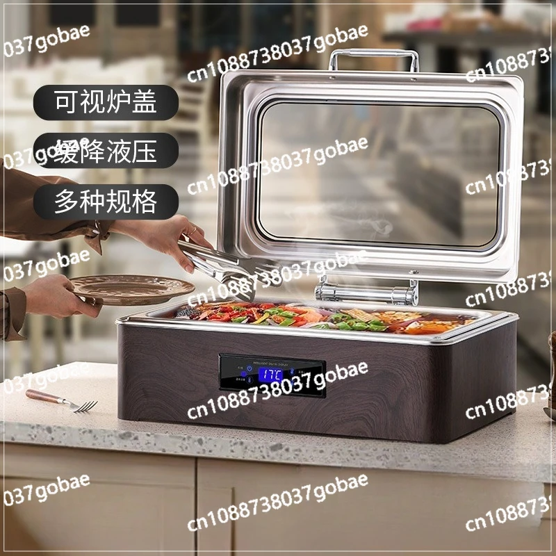 

Wood grain buffet insulation furnace Commercial electric intelligent numerical control insulation pot