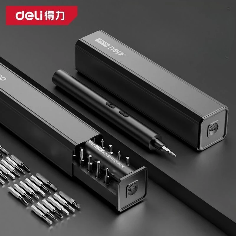 

Deli Electric Refining Screwdriver Multifunctional Portable Lithium Battery Small Home Mobile Phone Notebook Disassembly Tool