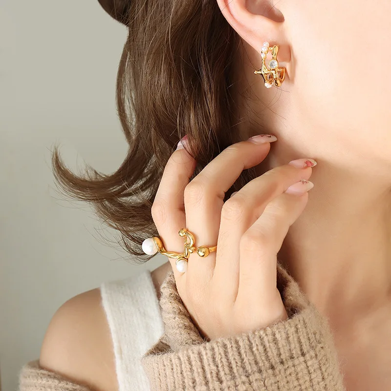 

CINSY Jewelry Stainless Steel Earrings Kolczyki Brincos Piercing Christmas Aretes Earrings For women Pendientes Mujer Earrings