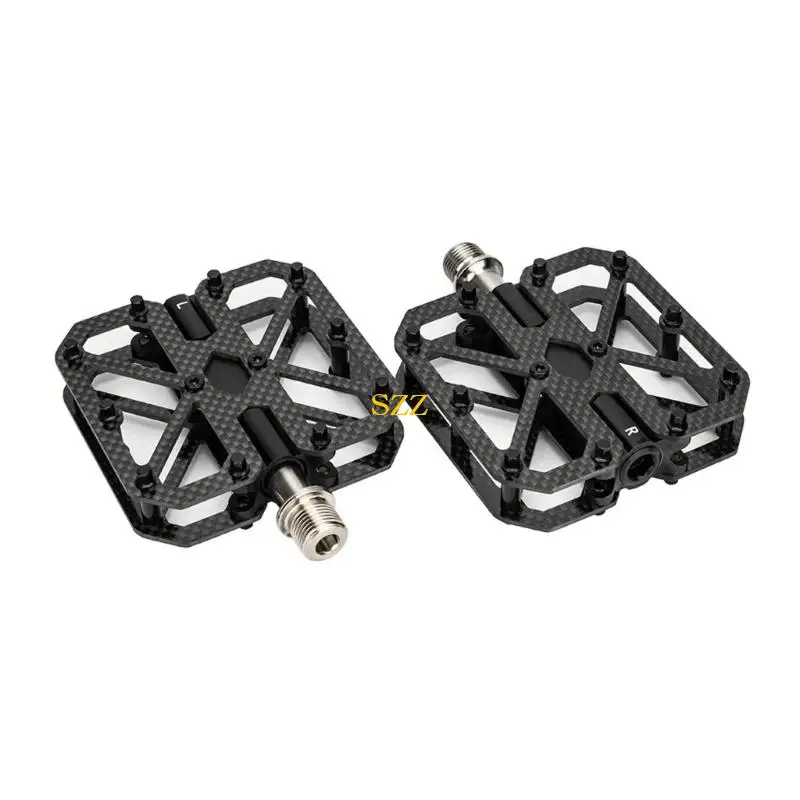Carbon Fiber 3 Seal Bearings Nonslip Bicycles Pedals Mountain Bicycles Pedals 