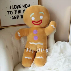 Gingerbread Man Plush Toy Baby Appease Doll Biscuits Man Pillow Cushion Reindeer Home Decor Toy for Children Birthday Xmas Gift