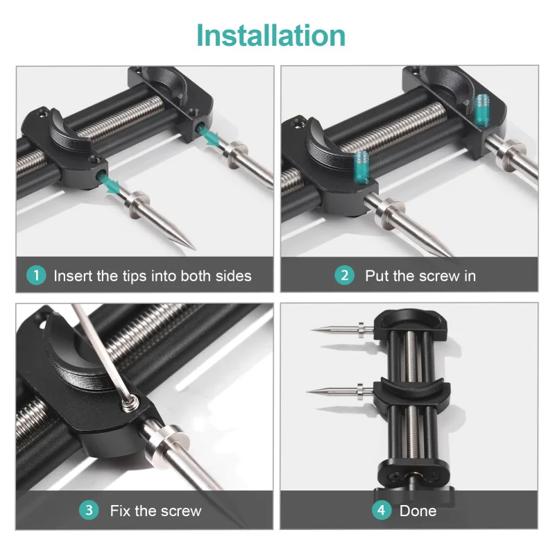 Repair Tool Camera Tool with Detachable Flat & Pointed Tips for Camera Lens All Metal Lens Repair Set with 6 Tips 8 Screws