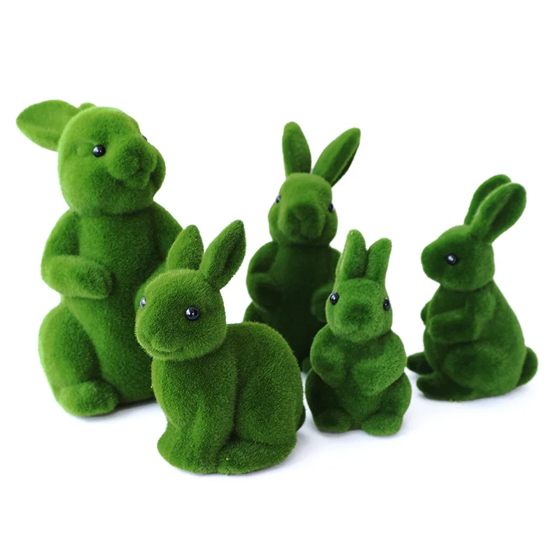 

Simulation moss forest moss bunny wedding kindergarten shopping mall window scene layout gardening decoration