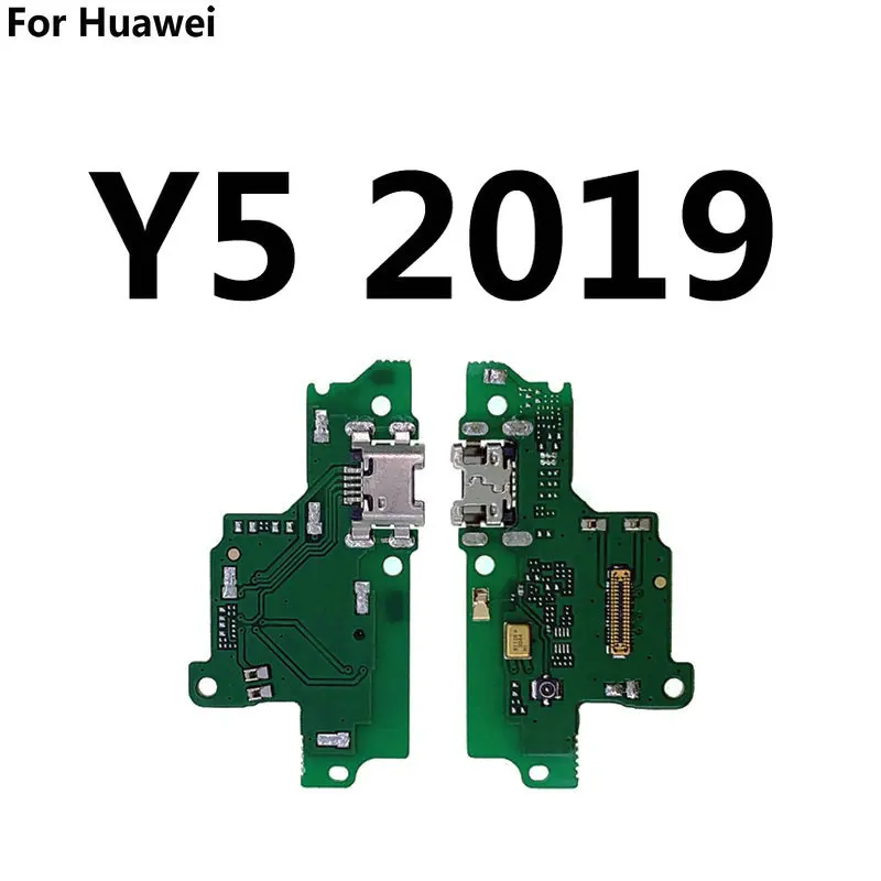 New USB Port Charging Dock Charger Board with Microphone Repair For Huawei Y9 Y7 Y6 Pro Y5 Prime 2019 2018 2017