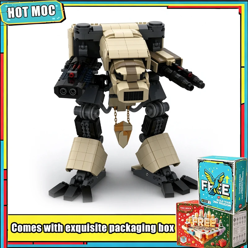 NEW PCS MOC Heavy Bipedal Mecha Robot Building Blocks Model Custom Puzzle Galaxy Armored Machine DIY Assembly Display Toy Gift