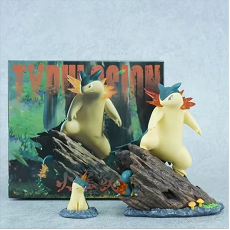 pokemon-model-cyndaquil-typhlosion-figure-two-dimensional-decorative-toy-children's-birthday-gift-animation-peripheral-doll