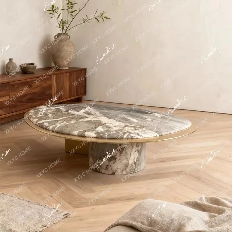 X-S light luxury marble special-shaped coffee table minimalist and advanced sense HG