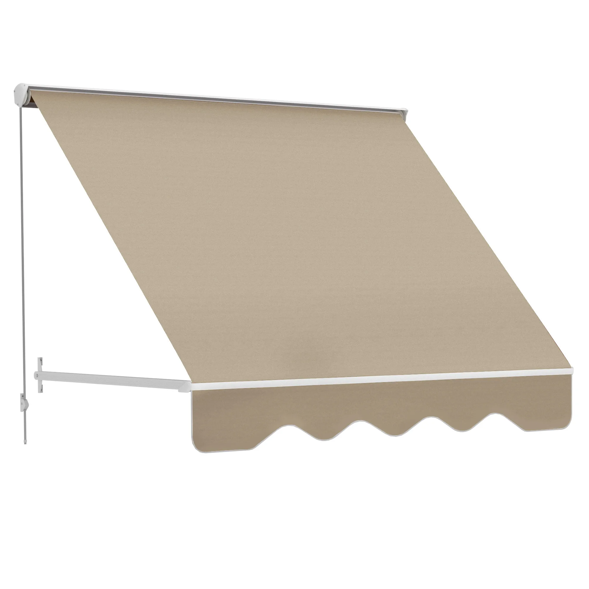 Outsunny Toldo para Ventana Manual con Marco de Aluminio