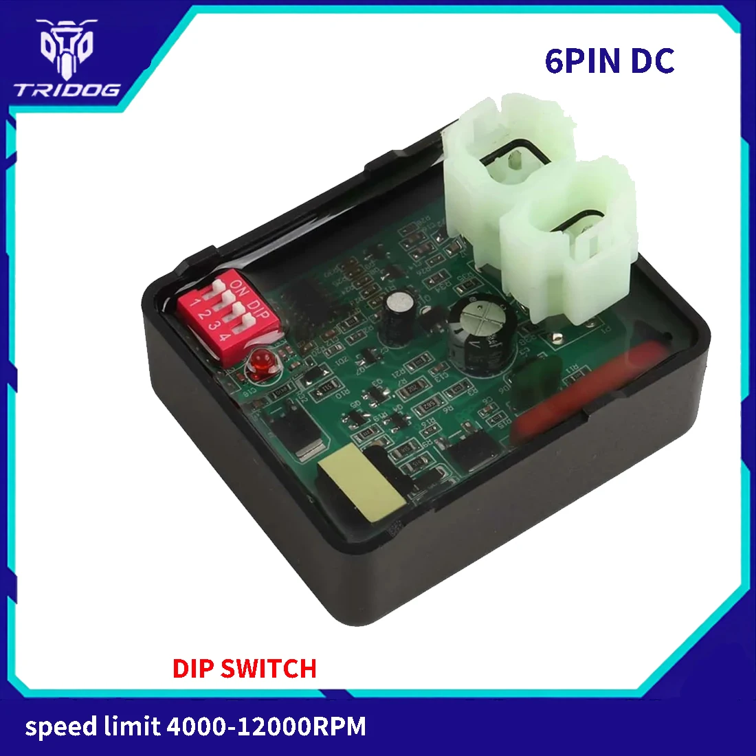 6-Pin DC Racing CDI with DIP Switch For Honda CG125 CG150 TITAN NXR150 XR125L XR150L CBF150 GL150 TMX Supremo KYAG Bross125KS