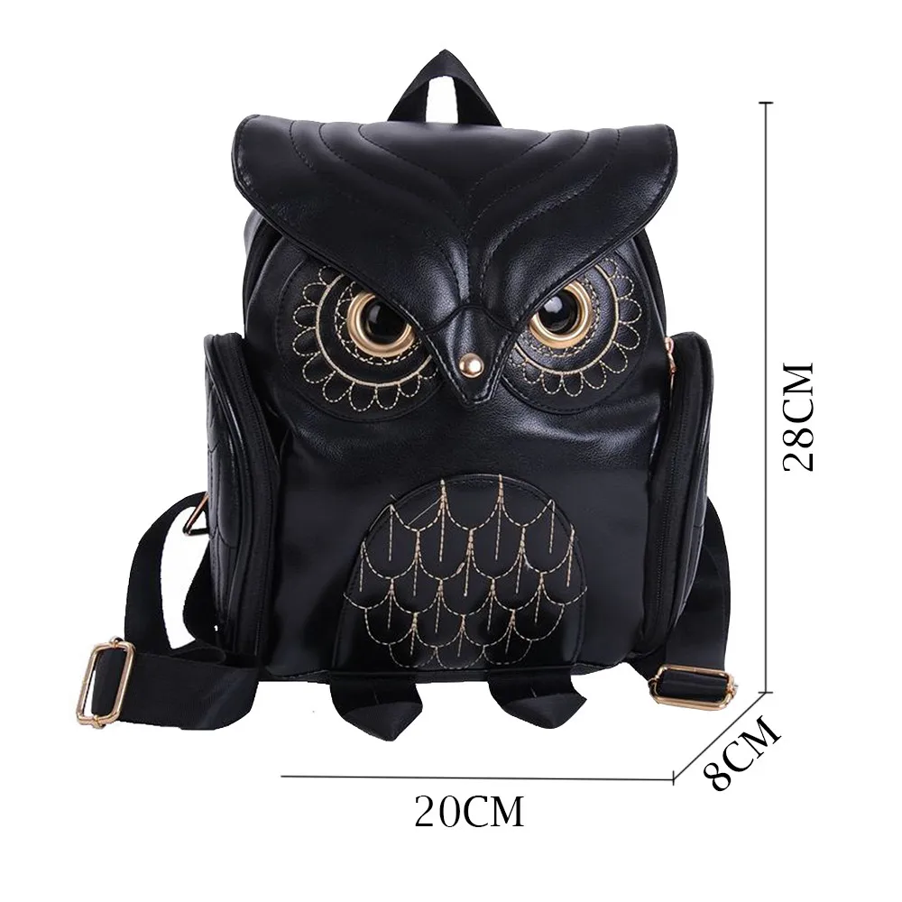 Cheap woman bag deals Fashion Cute Owl Backpack Women Cartoon School Bags For Teenagers Girls feminina backpack