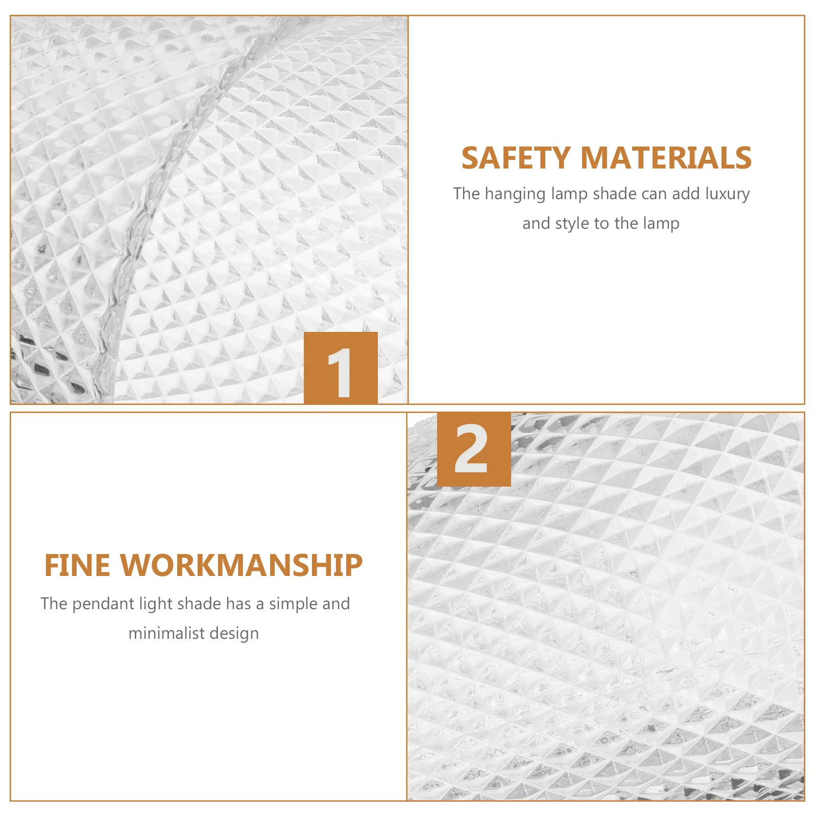 

Pendant Light Shade Glass Lamp Guard Minimalist Design Cozy Ambiance DIY Wall Lamp Feature Luxurious Style Lighting Accessories