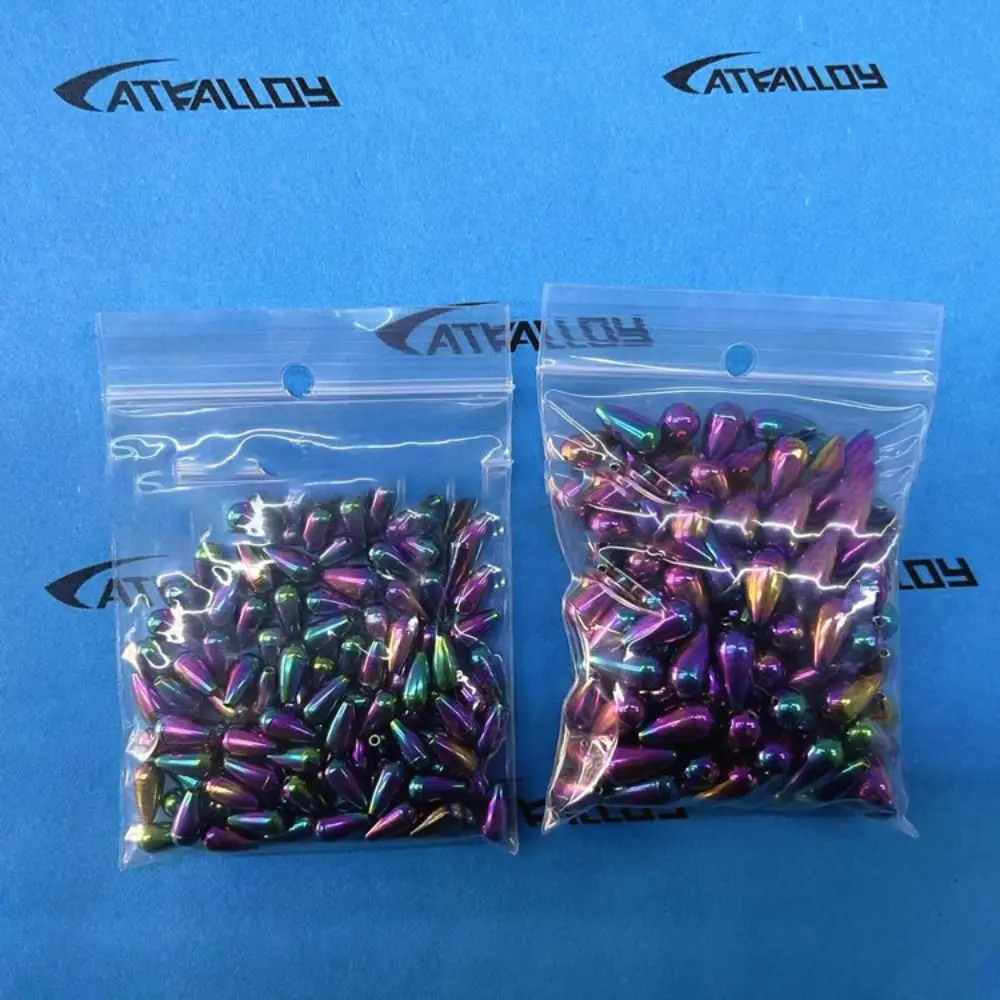 2/3/4/5/7pcs 0.9g-10.5g Fishing Tungsten fall Shot Weights Additional Weight Hook Connector Tear Drop Quick Release Casting