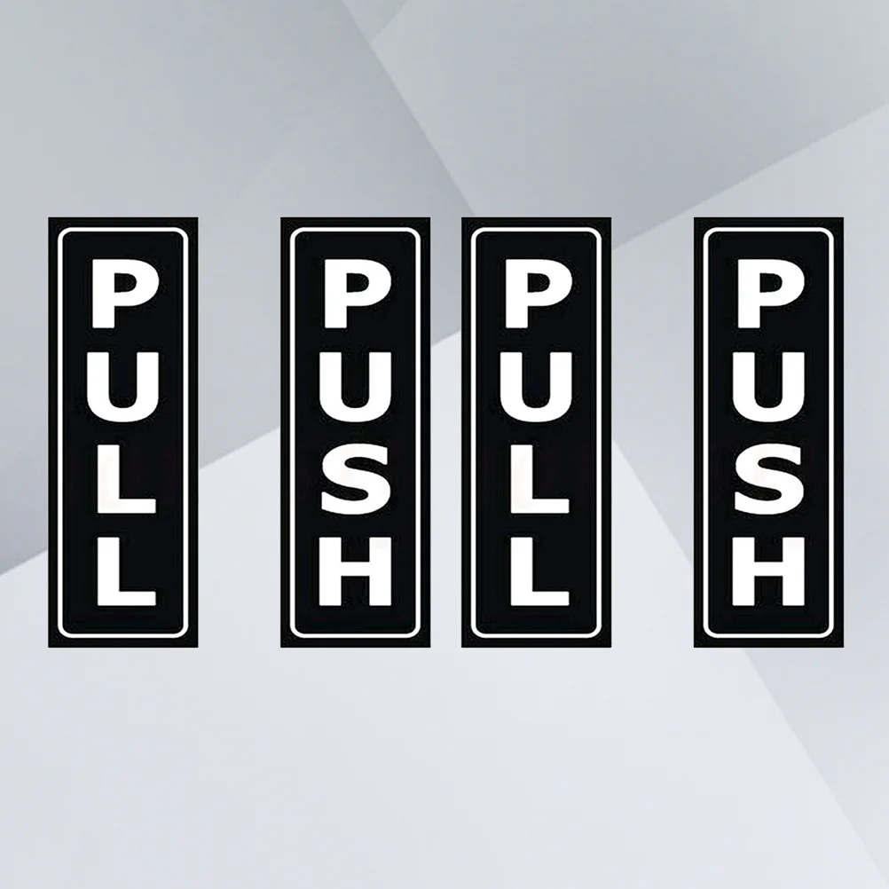 4 قطعة ملصقات الباب الإبداعية قسط بولي كلوريد الفينيل الشارات مقاوم للماء للمنزل فندق مطعم سوبر ماركت دفع سحب تسجيل الاستخدام الداخلي