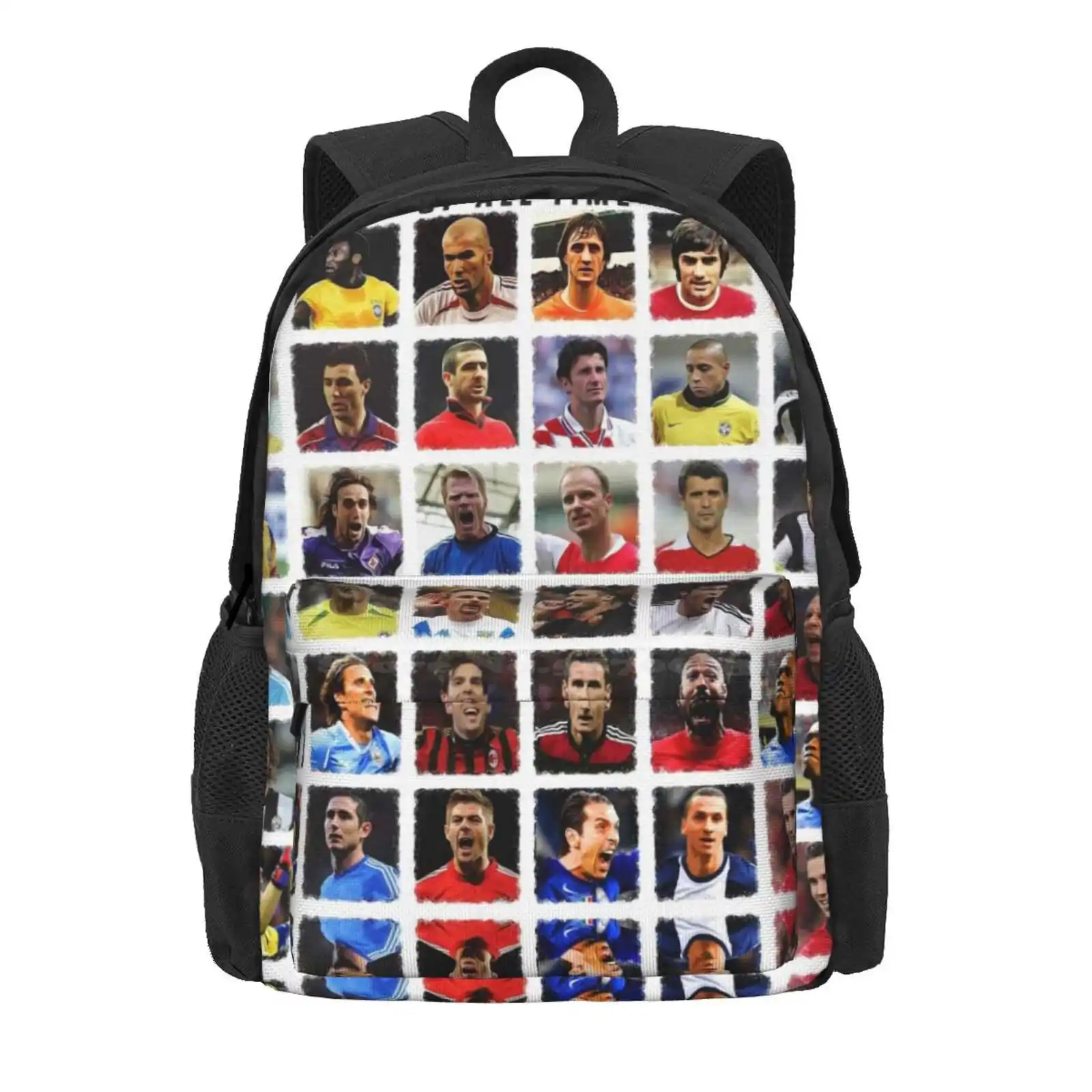 Soccer Legends Hot Sale Schoolbag Backpack Fashion Bags Soccer Legends Football Players Soccer Players Soccer Art Living Room