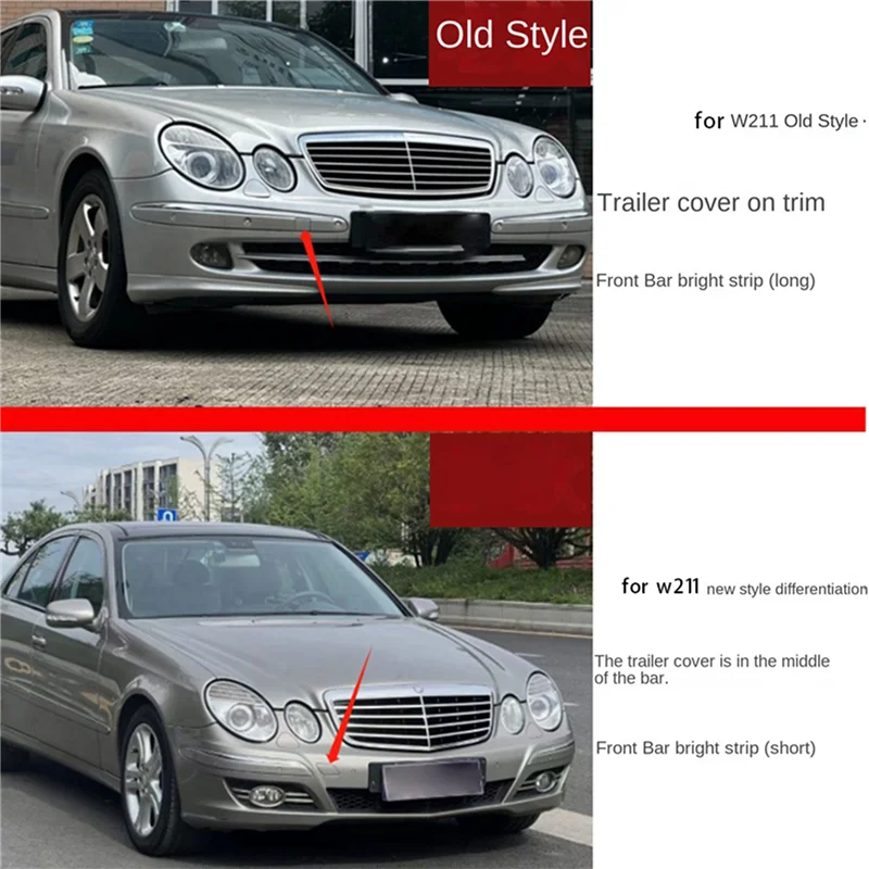 

Front Bumper Chrome Strip Trim Molding For Mercedes Benz E Class W211 2118800912 2118801012 Replacement Parts