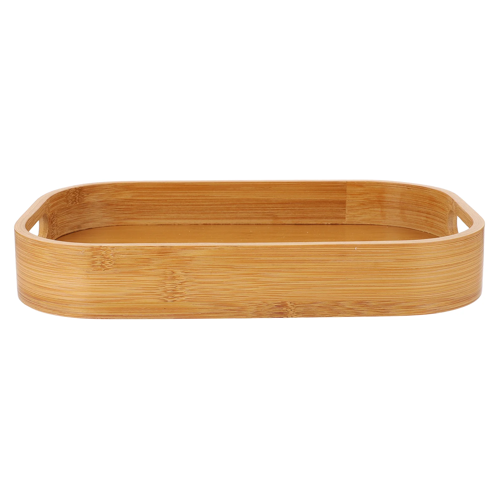 

1PCS Bamboo Tray Smooth Home Serving Storage Light Weight Portable Fruit Coffee Practical Food Decorative for Kitchen