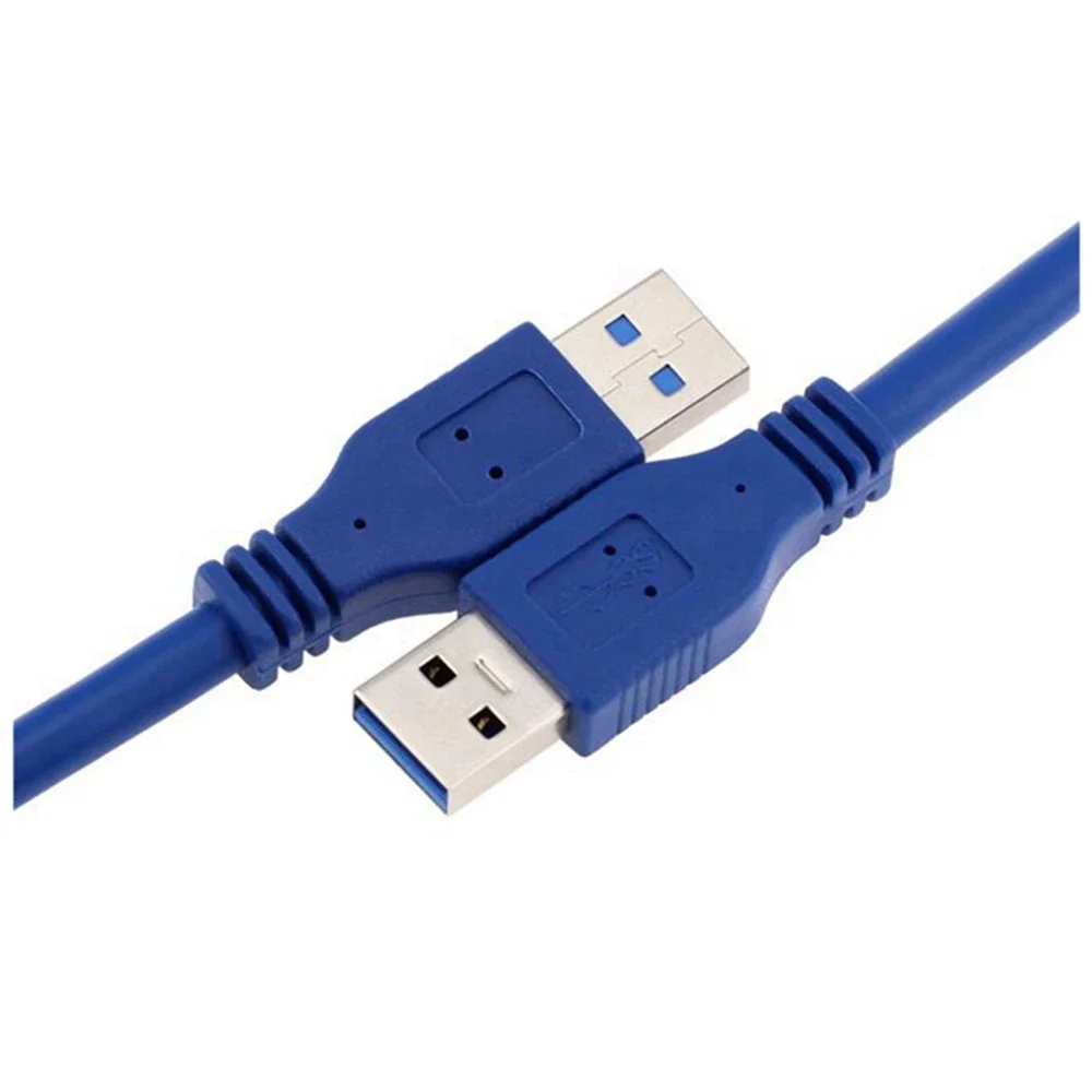 

0.3m 0.6m 1m 1.8m 3m 5m extension cable USB 3.0 data cable A male to A male USB high-speed transmission blue circular cable