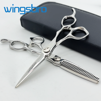 6.5 Inch Professional Barber Scissors kit Hairdressing Scissors Hair Cutting Thinning shear 440C Scissor for Barber