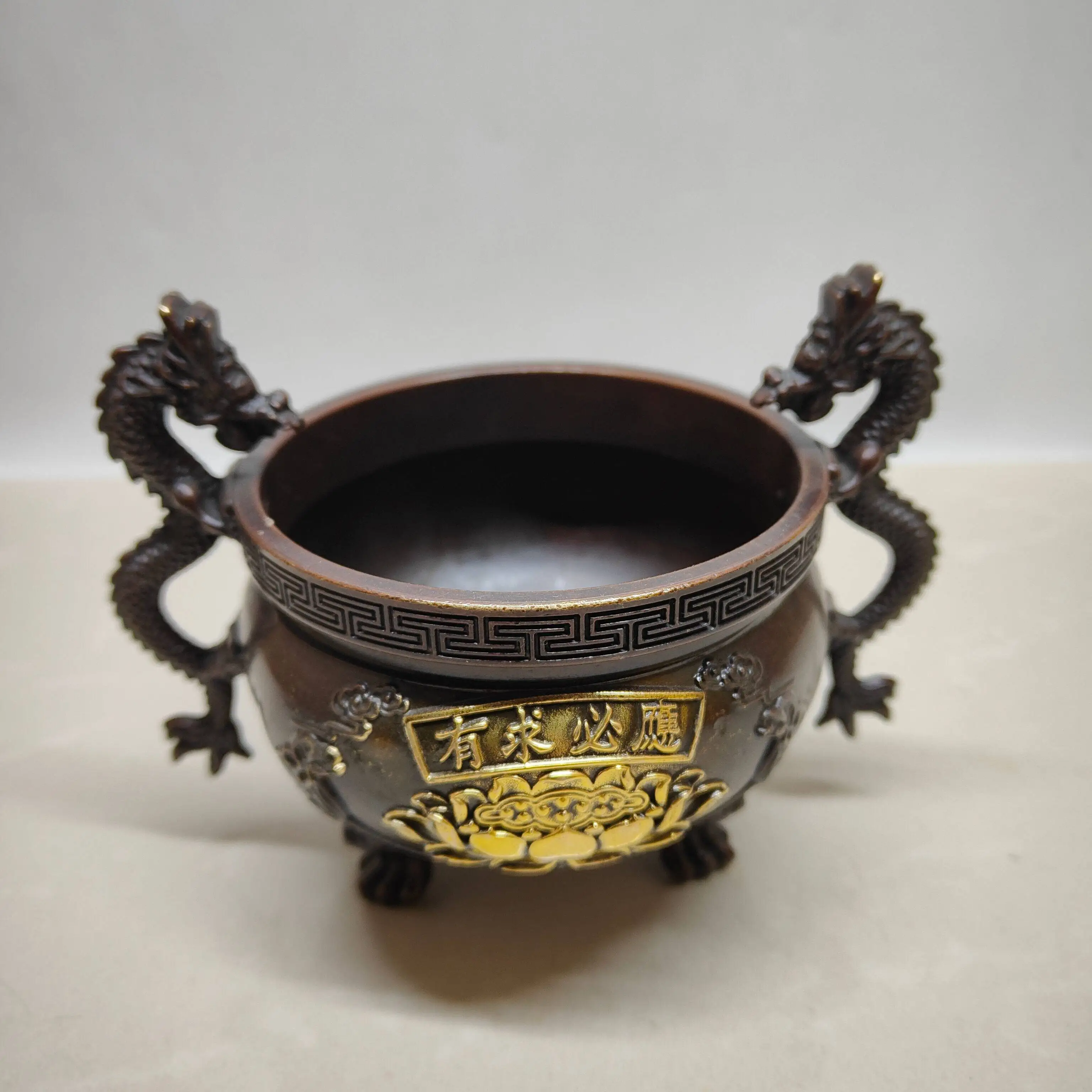Vintage Collectible Shop - Vintage Copper Gilding Dragon Ear Incense