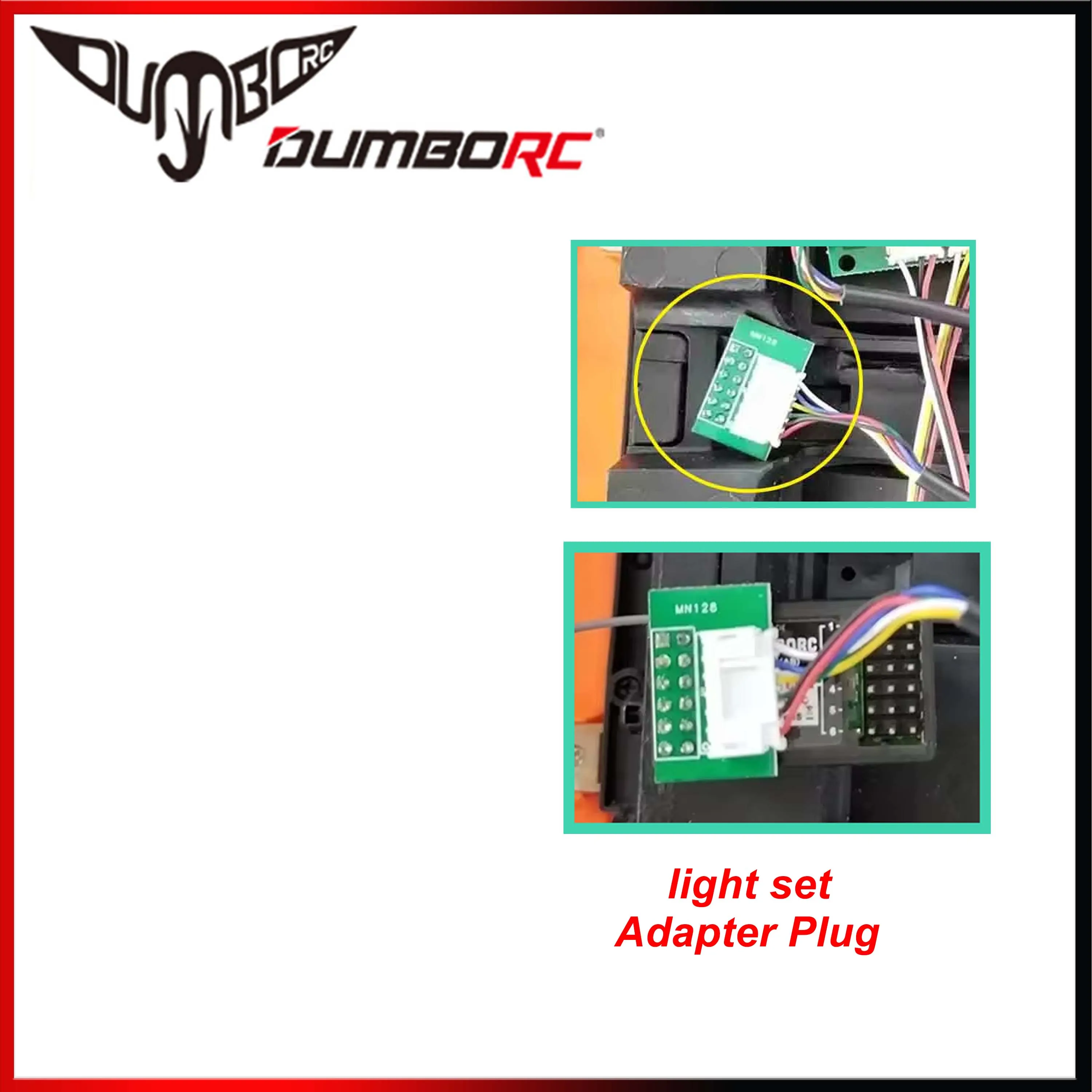 

DUMBORC MN99 MN128 RC Car Lamp Light Set Adapter Plug for MN Series MN98 MN78 MN86 MN168 DUMBORC P6DC Receiver Accessories Parts