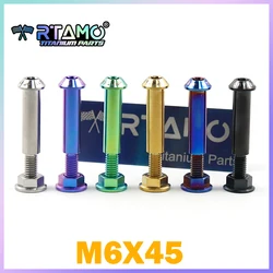 RTAMO Gr5 Titanium Lever Bolt M6X45mm Pull Rod Bolt Latch Extend Set for Brembo RCS CC