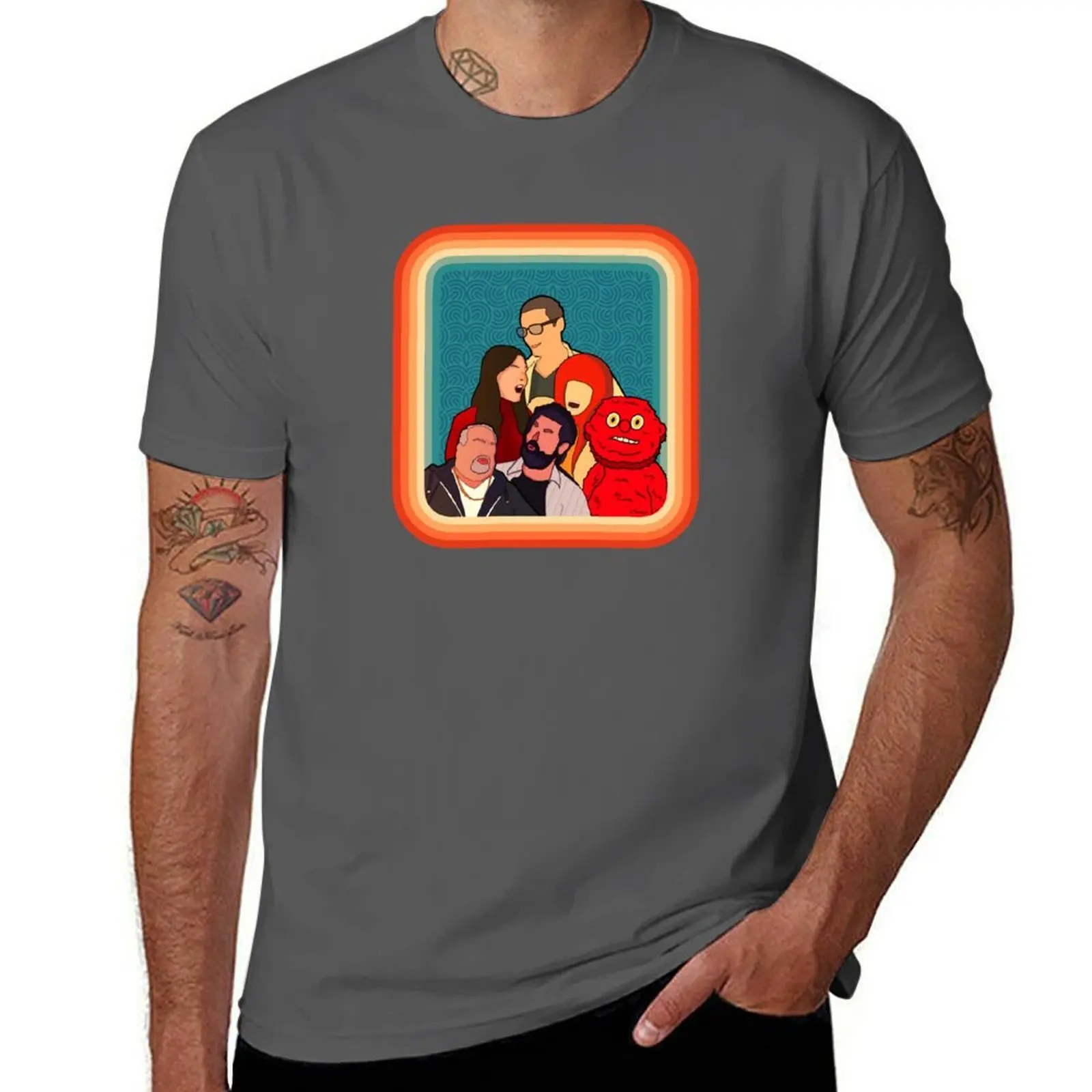 

Turbo Team Family Photo T-Shirt All Weather Casual Short Sleeve