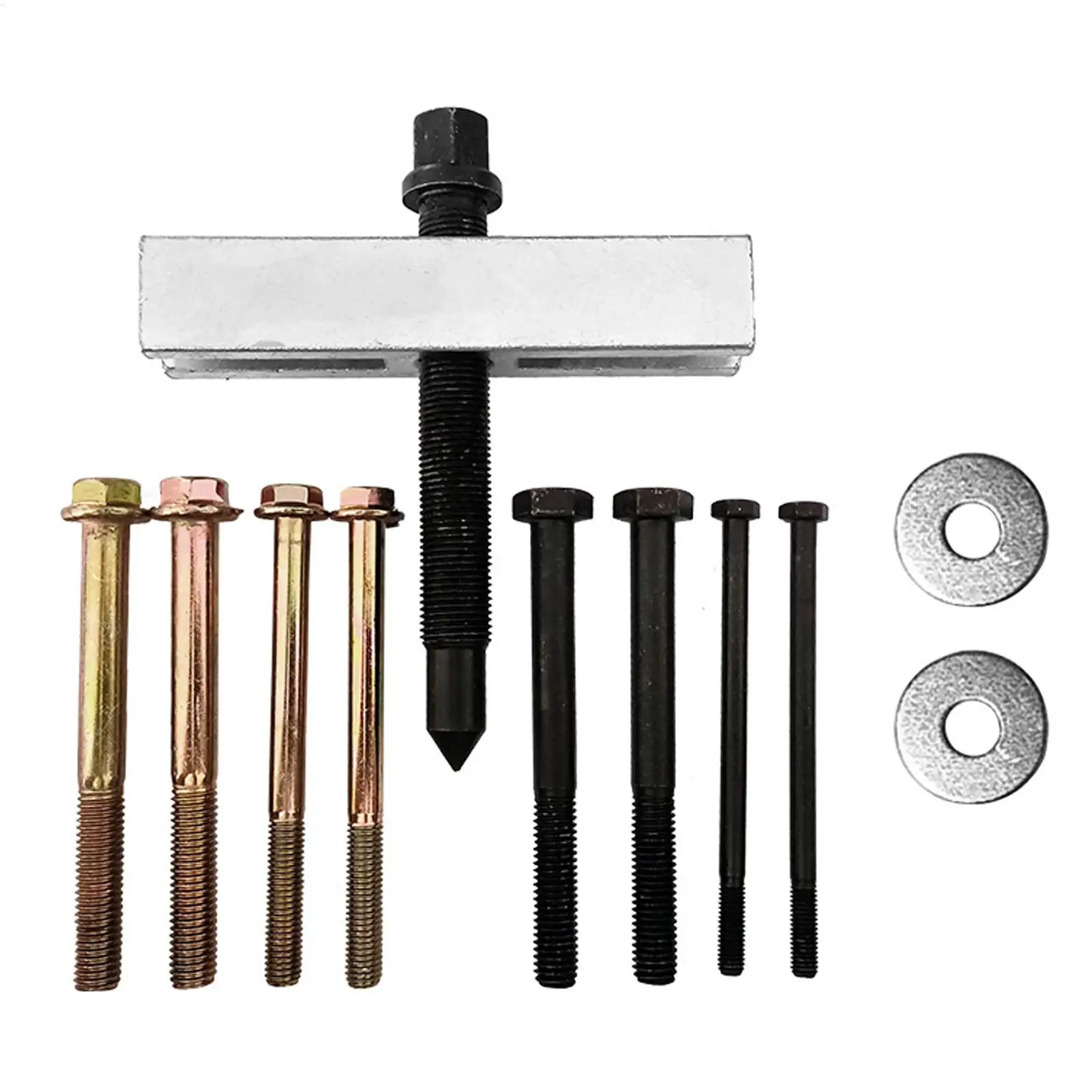 

Набор из 8/10 предметов: Регулируемый противоскользящий ручной инструмент для снятия шкива коленвала, съемник демпфера коленчатого вала, инструмент для обслуживания автомобилей