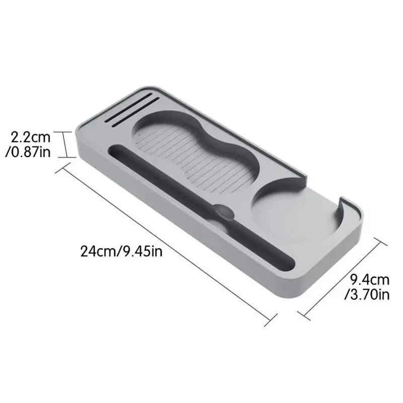 Non Slip Silicone Coffee Tamper Pad With Storage Holder For Espresso Tools And Coffee Grounds Distributor Accessories Gift