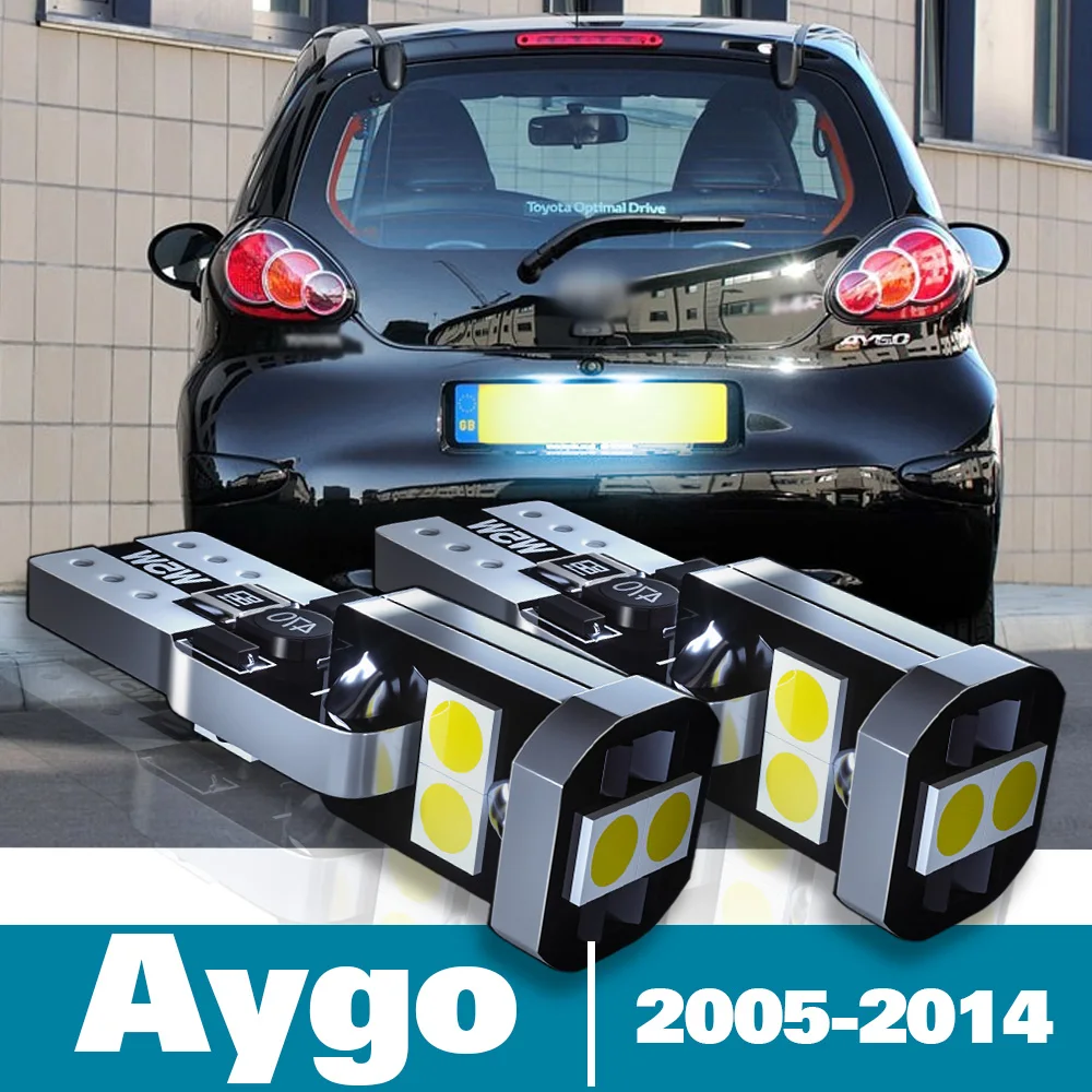 

2pcs LED License Plate Light For Toyota Aygo Accessories 2005 2006 2007 2008 2009 2010 2011 2012 2013 2014