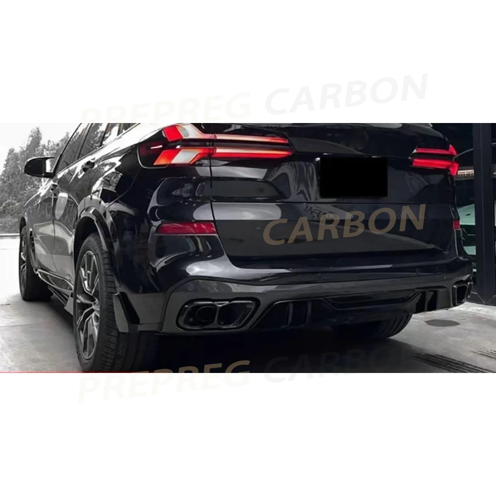 

Задний бампер из углеродного волокна, диффузор, спойлер для BMW X5 G05 M Sport 2019+, черный задний защитный диффузор из АБС-пластика, комплекты кузова, аксессуары
