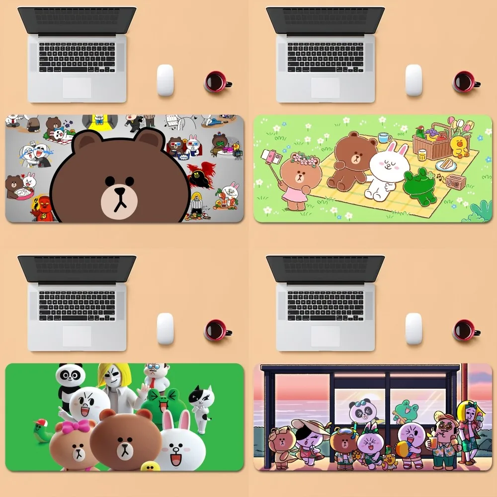 BEAST KINGDOM L-Line Friends Mousepad Office Large Small Computer PC Keyboard Mouse Rubber Game Anti-Slip Mice M