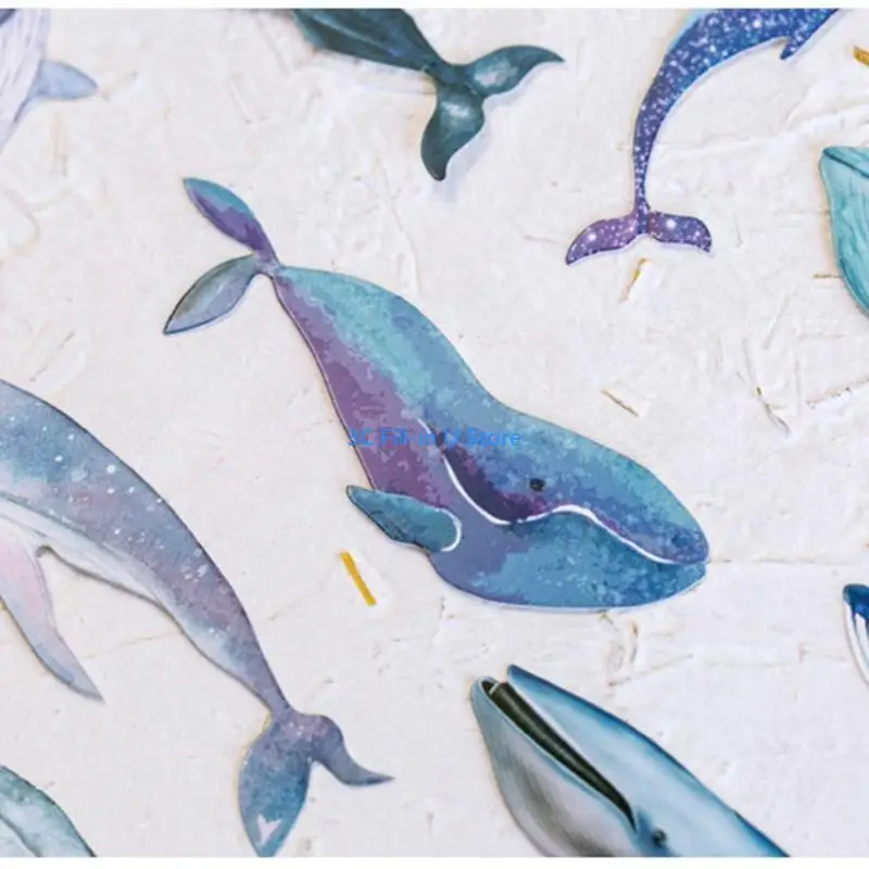 G8ta 30 PCs Papierwal Fisch Lesezeichen Teenager Jungen Mädchen Geschenke Buch Accessoires