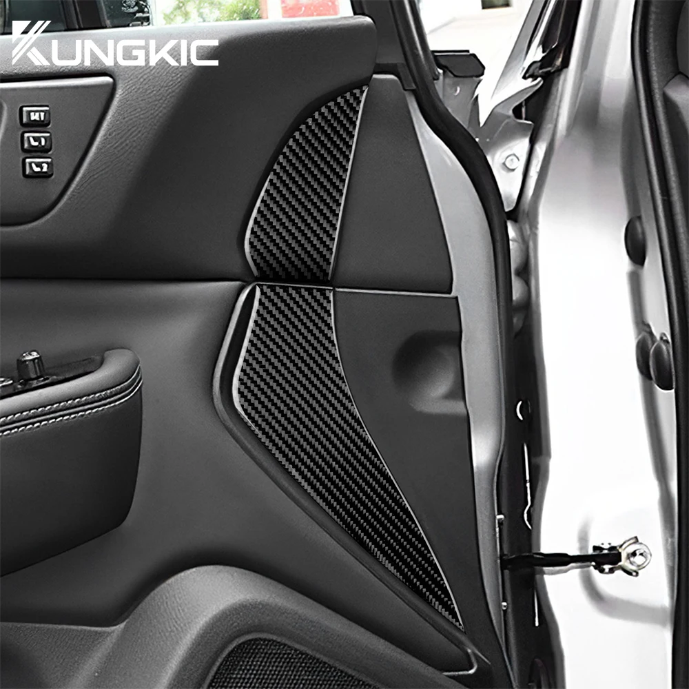 

For Subaru Legacy Outback 2015-2019 Real Soft Carbon Fiber Front Door Strip Interior Trim Accessories Scratch Resistant