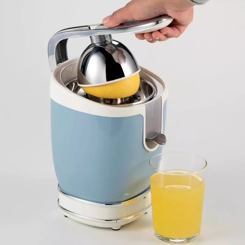 Exprimidor de jugo de naranja con palanca eléctrica vintage, exprimir naranjas y limones