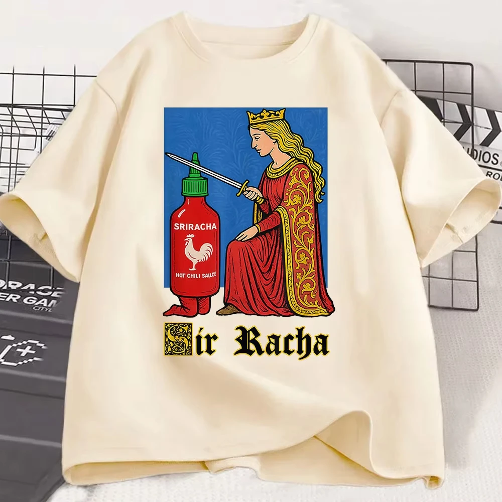 Camiseta con el divertido patón de salsa de Chile de Sir Rachel camiseta عادية الفقرة موخيريس