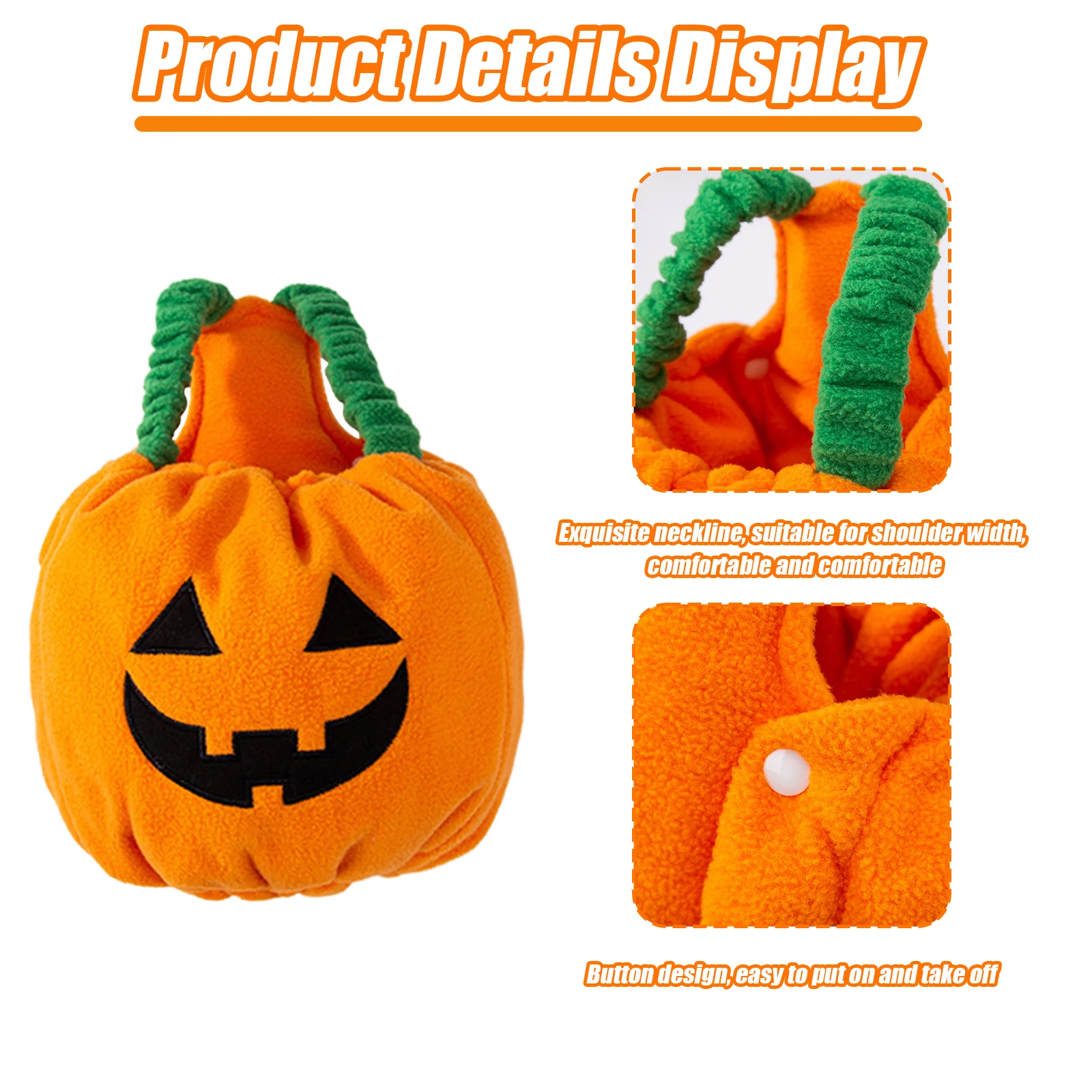 

Dog Pumpkin Decoration Shirt Clothe Funny Soft Plush Pumpkin Lantern Transformed Clothing Pet Pumpkin Clothe For Birthday Partie
