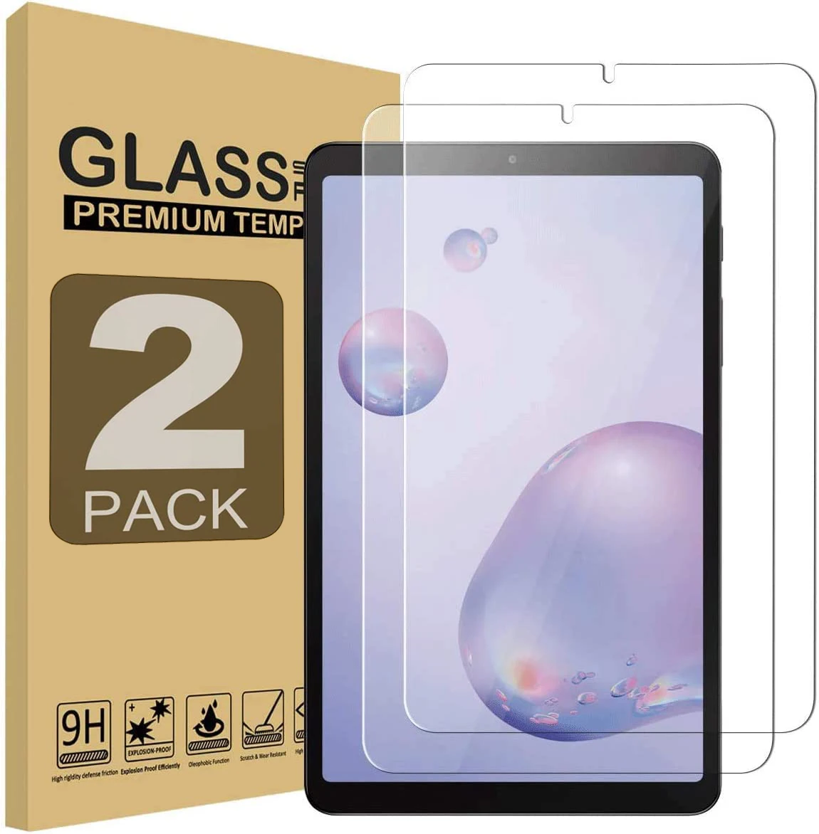 

2pcs Screen Protector Tempered Glass For Samsung Galaxy Tab A 8.4'' 2020 SM-T307U HD Clear Anti Scratch Tablet Film