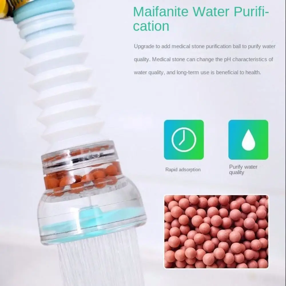 1Pcs 360 Degree Rotating Faucet Extension Splash-proof Shower Supplies Rotating Filter Kitchen Shower Home Use