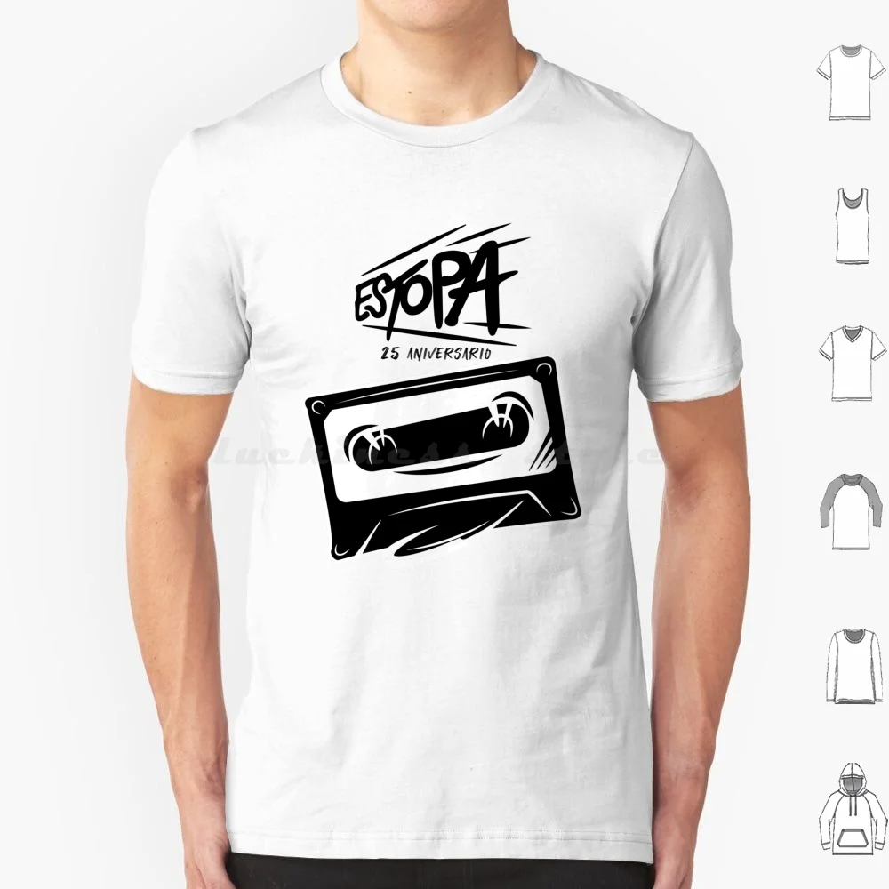 Estopa: "La Maqueta " Camiseta del 25 aniversario 6xl Camiseta fresca de algodón Estopy Tow Estopia David Mu? Oz José Mu? Oz tipico