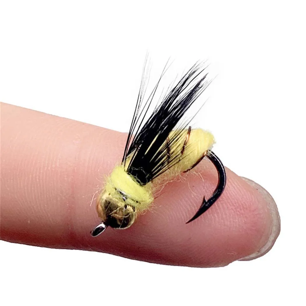 3 stück Realistische Nymphe Scud Fliegen Für Forelle Angeln Künstliche Insekten Köder Locken Simulierte Scud Wurm Angeln Locken – Detail 23